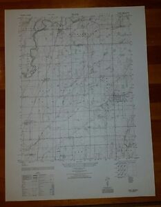1940's Army (like USGS) topo map Hope Indiana -Sheet 3862 IV SE