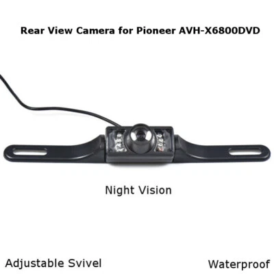Rear View Camera Backup License Plate Night for Pioneer AVH-X6800DVD AVHX6800DVD - Image 1 of 2