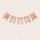 Pull Flag Birthday Party Decorations One Letter Pull Flag Linen Banner