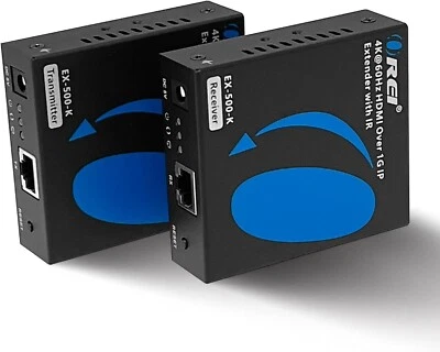 OREI HDMI Extender 4K@60Hz Over 1G Switch 1-to-Many CAT6 400ft Loop Out EX-500-K - Image 1 of 4