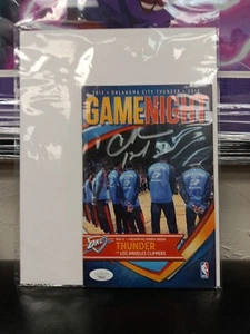Charles Barkley Signed Thunder Gamenight Program Jsa Coa Auto Smudge, Unique  - Picture 1 of 3