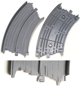 2 piezas TYCO TCR Ranura Sin Coche Control Total Carreras 1/8 9" Radio CURVE TRACK B-5902 - Imagen 1 de 1