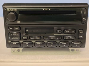 2003 2004 Ford Explorer Mustang Single CD Cassette Radio - Picture 1 of 12