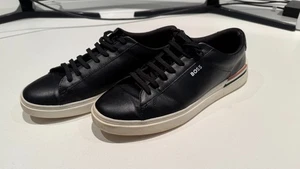 Boss Sneakers Clint 50480517 Schwarz Gr. 42 aus Leder mit Signature - Bild 1 von 6
