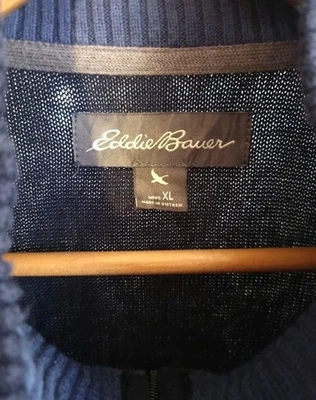 Eddie Bauer Quarter Zip Jumper Aztec Pattern XL - Image 1 of 4