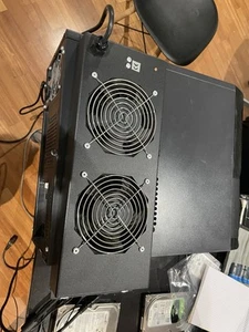 MODUL 2 LÜFTER FÜR RACKSCHRÄNKE FARBE SCHWARZ Suntronix - Bild 1 von 5