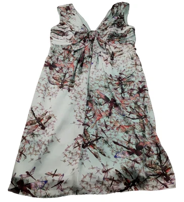 Ted Baker London женщин платье без рукавов Sz 4 стрекоза колибри с подкладкой новый без ЯРЛЫКОВ - Изображение 1 из 4