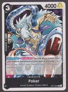 Poker C Legacy of the Master OP12-091 One Piece Trading Card TCG - Picture 1 of 1