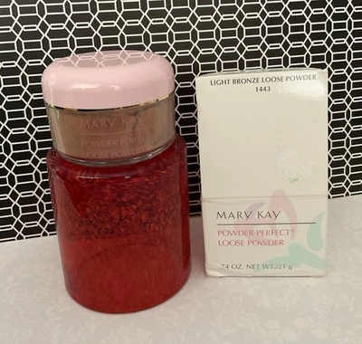 Mary Kay Powder Perfect Loose Powder LIGHT BRONZE 0.74 oz.  ~ 1443 - Image 1 of 2