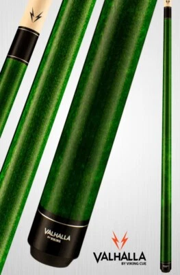 Viking Valhalla VA105 Pool Cue 58" – 2Pc Hard Rock Maple, Green, w/Warranty