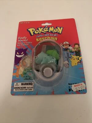 Pokemon #01 Bulbasaur Key Chain Gotta Catch Em All New Old Stock - Image 1 of 3