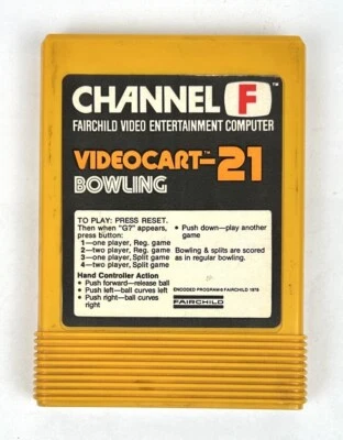 Fairchild Channel F Videocart 21 - Bowling - Image 1 of 3