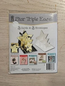 HOTP 3437 Star Triple Easel Cards & Envelopes - Picture 1 of 1