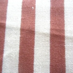 50cm x 89cm Brown Tan Stripe Retro Vintage Cotton Rayon Sewing Fabric 1950s - Picture 1 of 4