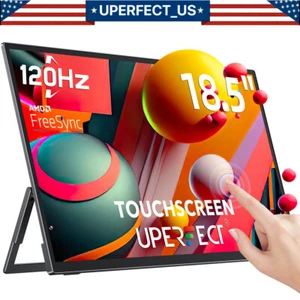 120Hz Portable Monitor, 18.5'' 2K QHD HDMI USB C Display Screen for Laptop PS5 A - Picture 1 of 24