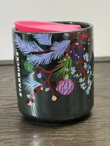 Starbucks Holiday 2023 Ceramic Double Walled Jolly Decor & Pine 8oz Tumbler NWT - Picture 1 of 7