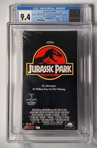 Jurassic Park Sealed VHS MCA Universal Graded CGC 9.4 - Picture 1 of 5
