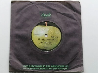 THE BEATLES  1968  NEW ZEALAND  45  OB-LA-DI ,OB-LA-DA   APPLE RECORDS - Image 1 of 4