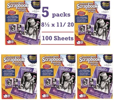 PremierArt matte scrapbook photo album paper 8.5 x 11 100 sheets Epson SCR1002 - Image 1 of 2