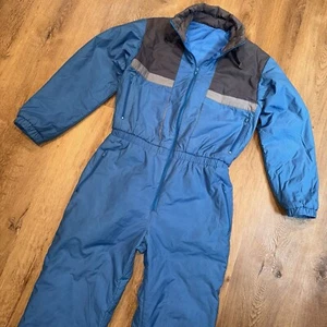 Vintage 70er 80er Skianzug Einteiler Schneeanzug Schneelatz Skibauch Retro Herren Small - Bild 1 von 22