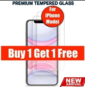   Temperierte iPhone Displayschutzfolie für iPhone 12,14,13 Pro Max 11 XR XS, 7,8 6 - Bild 1 von 24