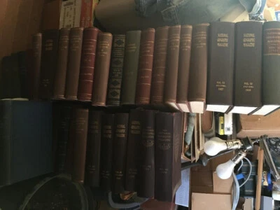 Ton of National Geographic Magazine Bound Hardcover 1915-1958 Please READ Detail - Image 1 of 4