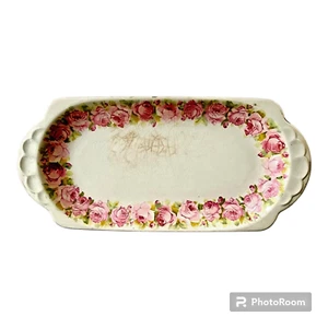 Vintage 1918 Royal Doulton Raby Rose Dessert/Cake Serving Plate - Picture 1 of 6