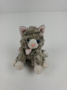 Russ Chessie Gray Tabby Kitty Cat Miniature Stuffed Animal Plush Kitten 4”