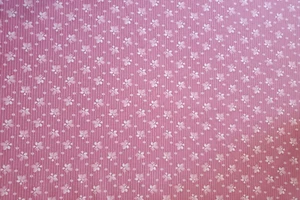 Vintage Pink Leaf Cotton Quilt Fabric Springs Industries Sold by the yard - Picture 1 of 3