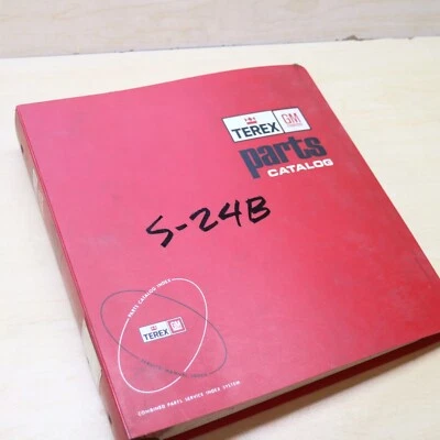 TEREX S-24B Scraper Tractor Parts manual book list catalog pan motor engine - Image 1 of 4