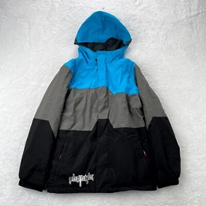 Burton Jacket Boys Extra Large Black Blue Snowboarding Coat Ski Hooded Full Zip - Picture 1 of 12