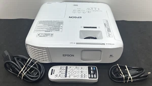 Epson 3LCD Projector PowerLite 2142W 100-240V 50/60Hz 3.6-16A White H875A - Picture 1 of 23