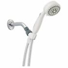 Delta Faucet 7-Spray Touch-Clean Hand Held Shower Head with Hose, White 75700WH