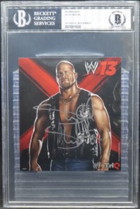 Stone Cold Steve Austin Promo Card Auto Autograph BGS Authentic Auto