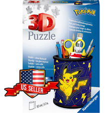 NEW (Dinged Box) Ravensburger 11257 Pokemon 3D Pencil Holder 54Pc Jigsaw Puzzle