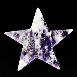 290 Cts+ Natural Purple Lepidolite Star Shape Huge Loose Gemstone