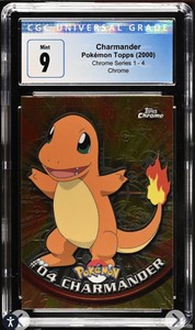 Topps Pokemon Chrome (2000) Charmander #04 Base Chrome CGC 9 Mint
