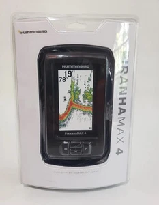 Humminbird 410150 1 PiranhaMAX 4 Fish Finder Sonar Nero Doppio Fascio Nuovo Sigillato - Foto 1 di 2