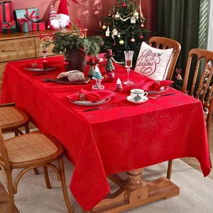 NEU Aspen längliche Tischdecke Weihnachten Pointestitel Muster 60" x 120" - Bild 1 von 7