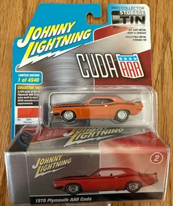 1970 PLYMOUTH AAR CUDA Vitamin C Johnny Lightning w/ Tin Storage Orange - SEALED - Picture 1 of 1