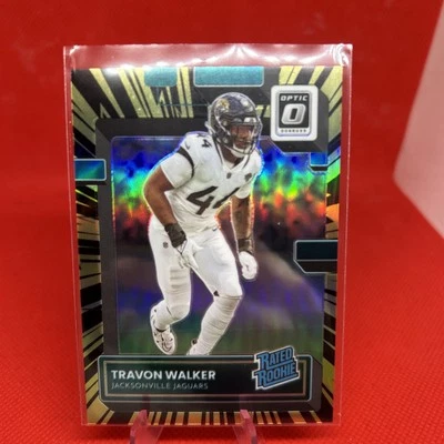 2022 Donruss Optic Electricity Prizm TRAVON WALKER Rated Rookie /65 RC Jaguars - Image 1 of 2