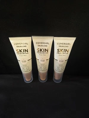 3pc Lot Covergirl Trublend Skin Enhancer Primer #10 Plush Plump Replenishing - Image 1 of 4