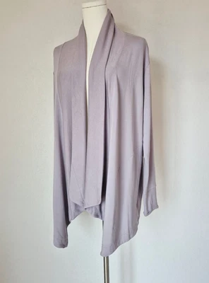 Nuevo con etiquetas Cárdigan Deportivo Athleta Pranayama Envolvente Bolsillo Terry Suave Púrpura Claro Mujeres S Foto 1 de 4