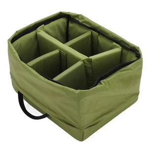 Custodia obiettivo borsa fotocamera divisoria imbottita inserto impermeabile per fotocamera reflex DSLR e - Foto 1 di 22