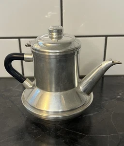 Tetera de colección Christian Dior de mediados de siglo plateada cafetera LEER - Imagen 1 de 11