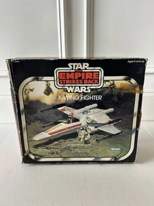 STAR WARS WHITE X WING FIGHTER ESB BOX SOLO KENNER VINTAGE 1980 LUKE YODA RARO - Foto 1 di 15