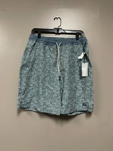Fish Hippie Company Volley Short Badeshorts blau/grün Größe M - Bild 1 von 2