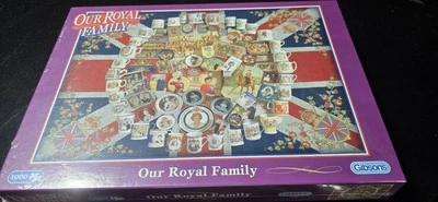 Gibsons 1000 Piece Jigsaw Puzzle Our Royal Family New And Sealed 60th Coronation - Image 1 of 4