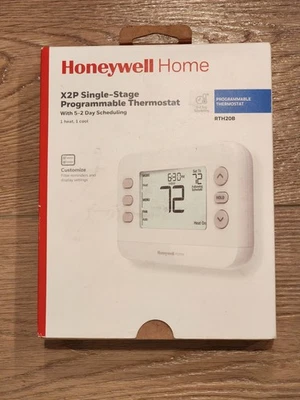 Honeywell Home X2P Programmable Thermostat, Single-Stage (Open box) - Image 1 of 4