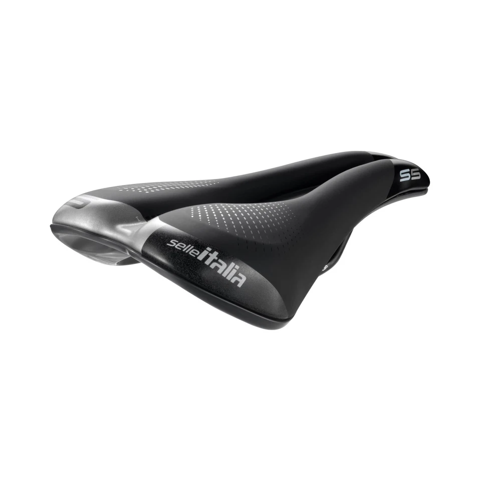 Selle Italia S 5 Superflow Saddle Black Hi-Viz - Image 1 of 2